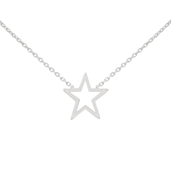  Open Star Necklace 14K - Adina Eden's Jewels