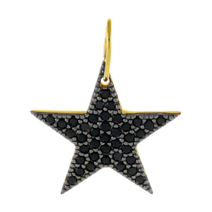 Onyx Pavé Star Charm - Adina Eden's Jewels