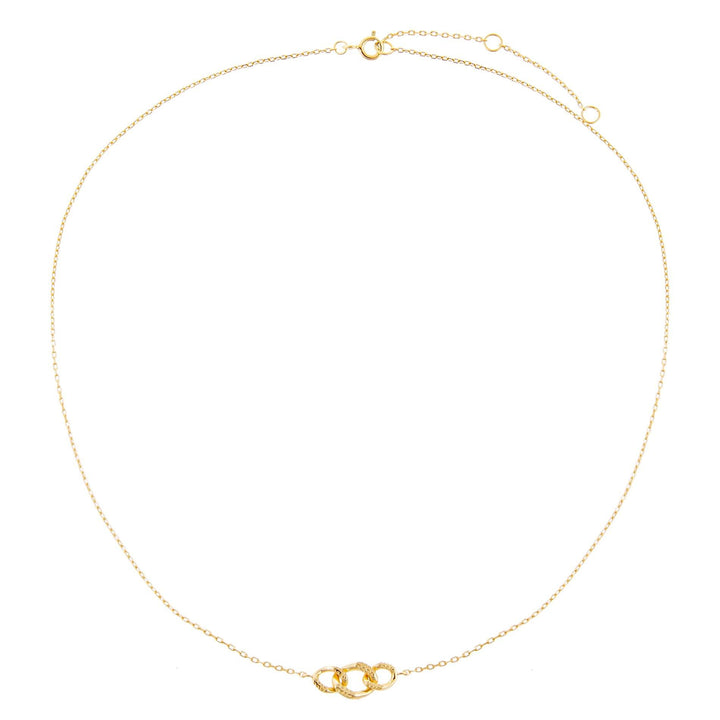  Interlocked Circle Necklace - Adina Eden's Jewels