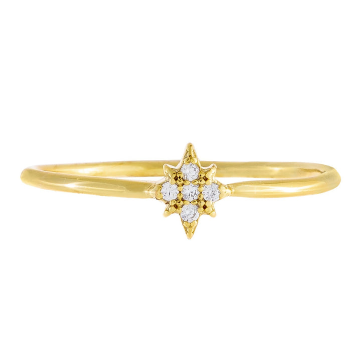  Pave Mini Starburst Ring - Adina Eden's Jewels