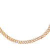 Rose Gold XS Pavé Chain Link Choker - Adina Eden's Jewels