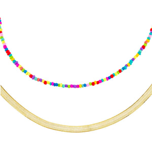 Multi-Color The Summer Necklace Combo Set - Adina Eden's Jewels