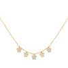 Gold Pavé X Solid Butterflies Necklace - Adina Eden's Jewels