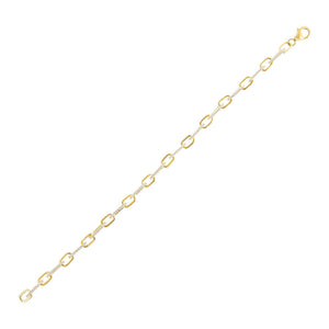 Gold Pavé Open Link Bracelet - Adina Eden's Jewels