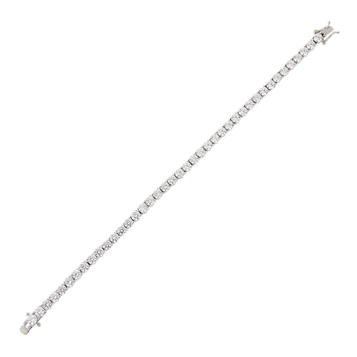 Silver / 4 MM / 7" Adina Eden Eden Tennis Bracelet - Adina Eden's Jewels