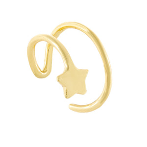 Gold / Single Star Ear Cuff - Adina Eden's Jewels