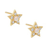 Gold Opal Star Stud Earring - Adina Eden's Jewels