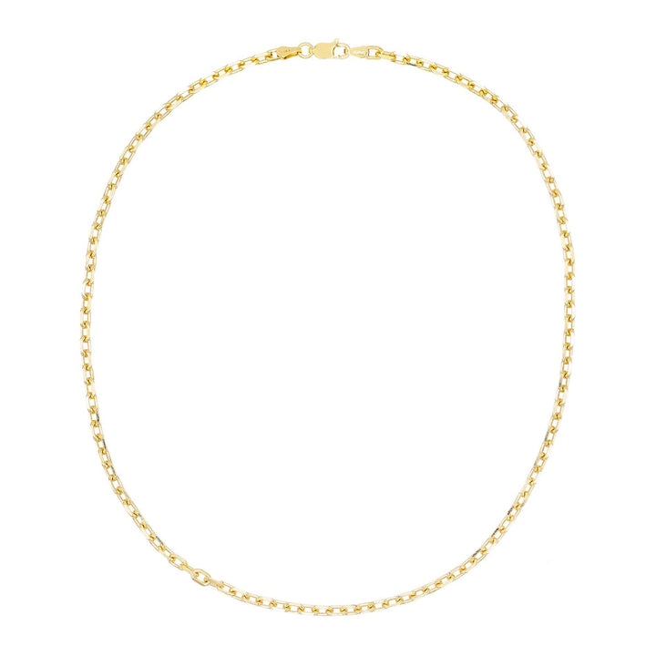 Thin Box Link Necklace - Adina Eden's Jewels