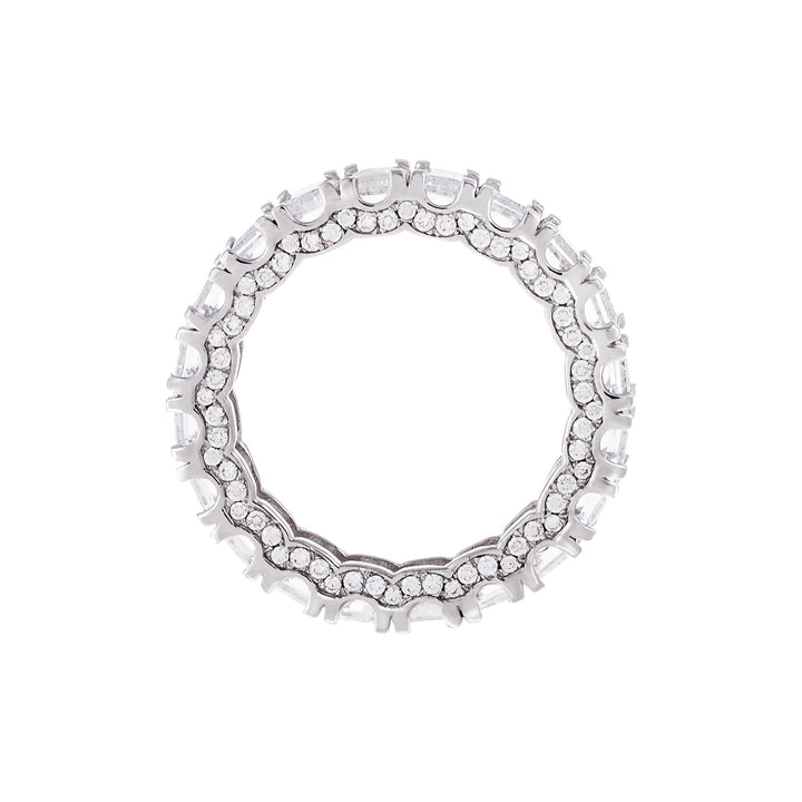  Pavé Crowned Baguette Ring - Adina Eden's Jewels