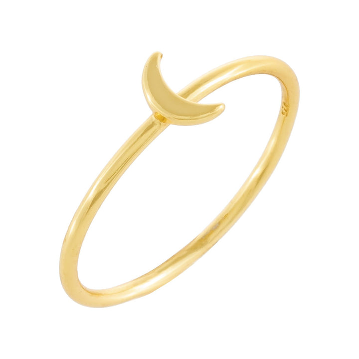 Gold / 6 Mini Crescent Ring - Adina Eden's Jewels