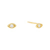 Gold Mini CZ Evil Eye Stud Earring - Adina Eden's Jewels