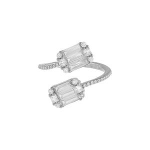  Dainty Baguette Wrap Ring - Adina Eden's Jewels