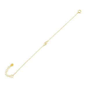 Gold CZ Evil Eye Bracelet - Adina Eden's Jewels