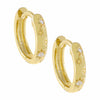 Gold CZ Mini Starburst Huggie Earring - Adina Eden's Jewels