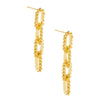 Gold Beaded Link Drop Earring - Adina Eden's Jewels