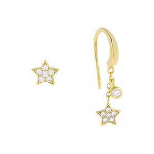 Gold Pavé Star Threader Combo Set - Adina Eden's Jewels