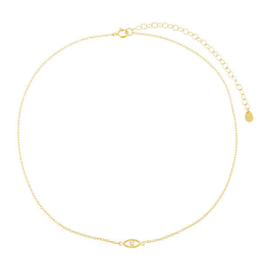  CZ Evil Eye Choker - Adina Eden's Jewels