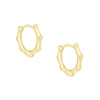 Gold Bamboo Huggie Earring - Adina Eden's Jewels