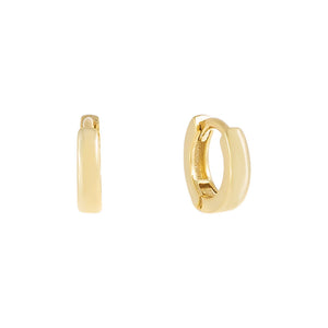 Gold Solid Cartilage Huggie Earring - Adina Eden's Jewels