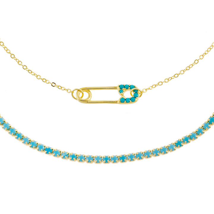 Turquoise Turquoise Anklet Combo Set - Adina Eden's Jewels