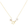 Gold CZ X Open Star Necklace - Adina Eden's Jewels