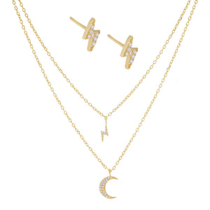 Combo Crescent X Bolt Combo Set - Adina Eden's Jewels