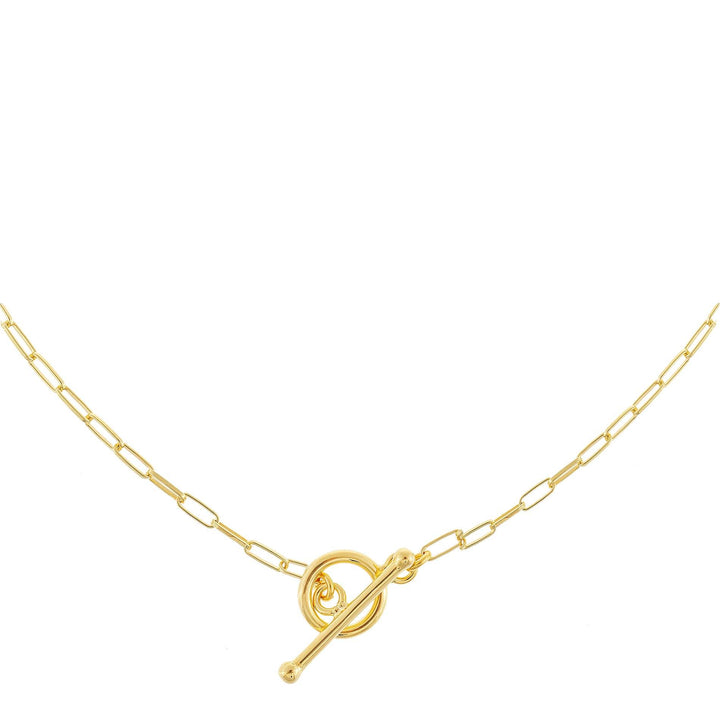 Gold Chain Toggle Necklace - Adina Eden's Jewels