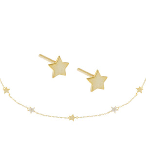 Combo Star Choker X Stud Earring Combo Set - Adina Eden's Jewels