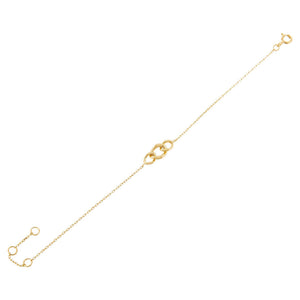 Gold Interlocked Circle Bracelet - Adina Eden's Jewels