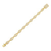Gold Pavé Chunky Mariner Link Bracelet - Adina Eden's Jewels