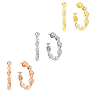 Combo Spiral Hoop Earring Combo Set - Adina Eden's Jewels