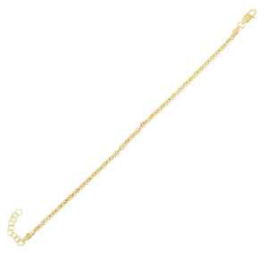 Gold Round Chain Bracelet - Adina Eden's Jewels