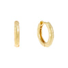Gold Hammered Huggie Earring - Adina Eden's Jewels