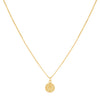 Gold Tiny Coin Necklace - Adina Eden's Jewels