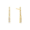 Gold Cascading Bar Stud Earring - Adina Eden's Jewels