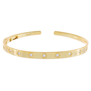  CZ Starburst Bangle - Adina Eden's Jewels