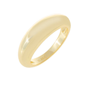 Gold / 9 Solid Dome Ring - Adina Eden's Jewels