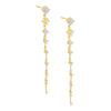 Gold CZ Multi Stone Drop Stud Earring - Adina Eden's Jewels