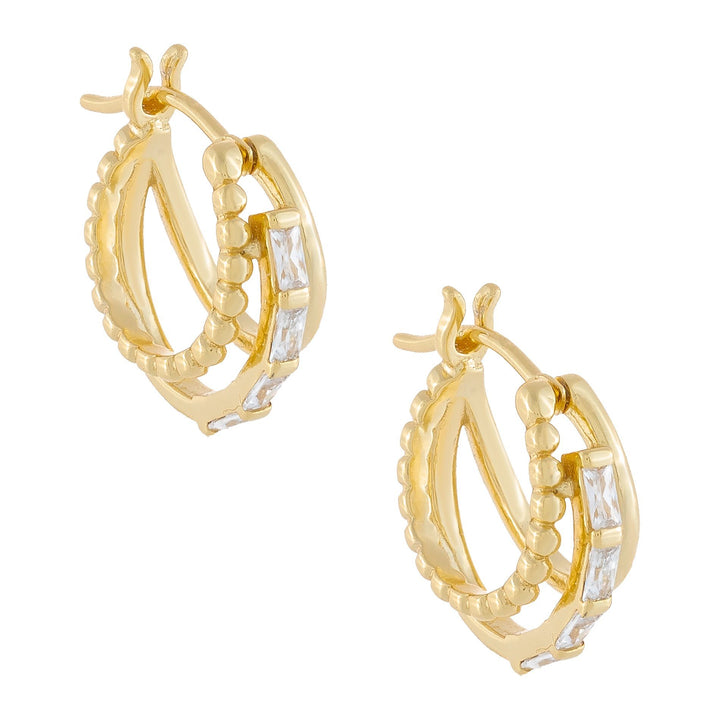 Gold Multi Hoop Earring - Adina Eden's Jewels