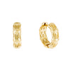 Gold Mini Bamboo Huggie Earring - Adina Eden's Jewels