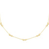 Gold CZ Interlocked Link Necklace - Adina Eden's Jewels