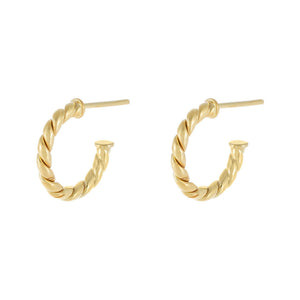  Twisted Rope Hoop Earring - Adina Eden's Jewels