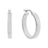 Silver / 25 MM Thick Wide Hoop Earring - Adina Eden's Jewels