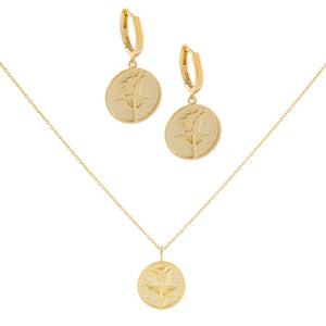 Gold Rose Coin Combo Set - Adina Eden's Jewels