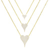 Gold Pavé Heart Necklace Combo Set - Adina Eden's Jewels