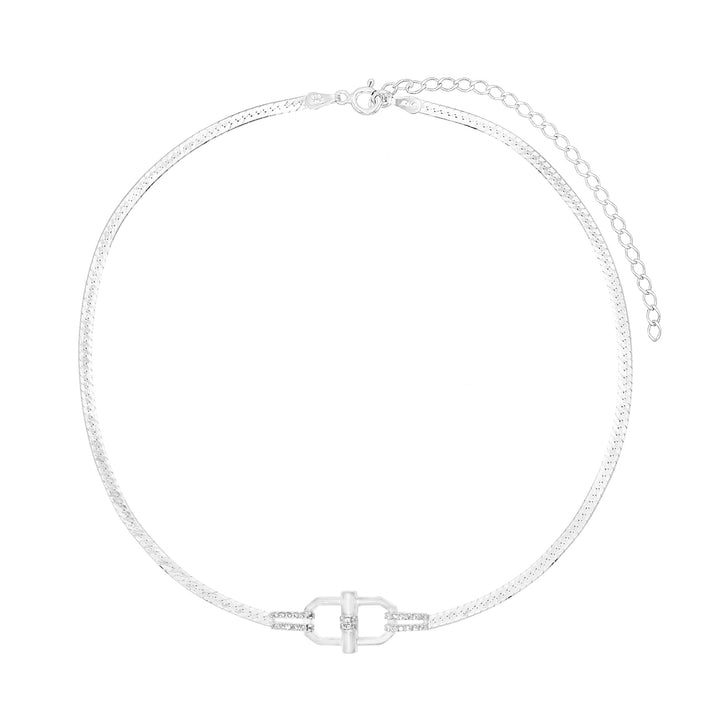 Silver Snake Chain Toggle Bracelet - Adina Eden's Jewels