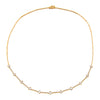  Diamond Baguette X Bar Necklace 14K - Adina Eden's Jewels