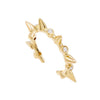 14K Gold Diamond Spike Ear Cuff 14K - Adina Eden's Jewels