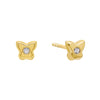  Diamond Butterfly Stud Earring 14K - Adina Eden's Jewels