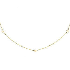14K Gold Star Choker 14K - Adina Eden's Jewels